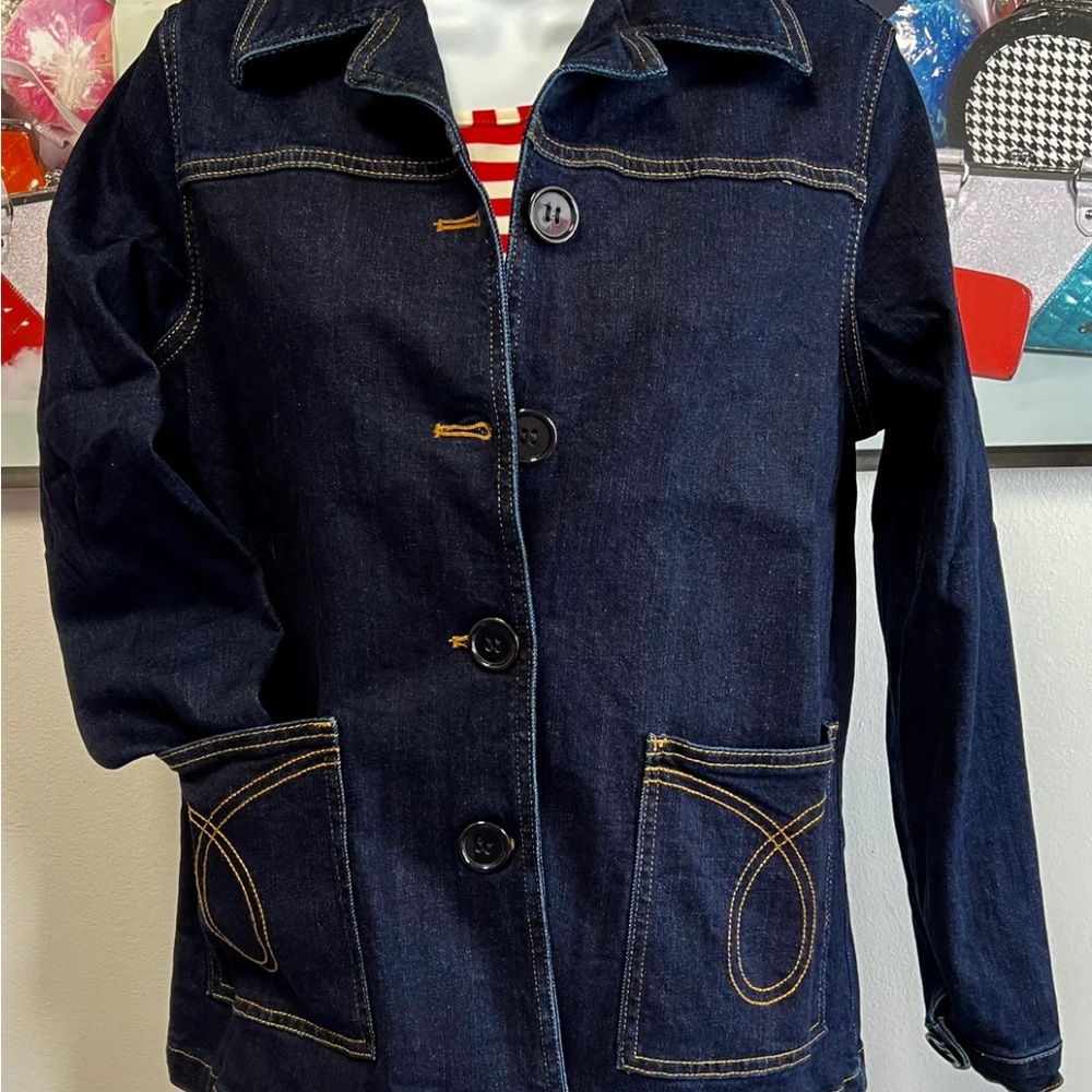 NWOT Astro Bettie Midge Button Down Jean Jacket